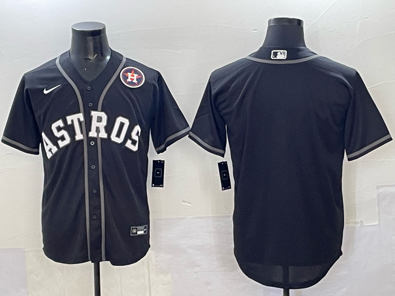Men Houston Astros blank black 2025 Nike MLB Jersey 0020